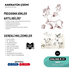 Karikatür Çizimi  (9-15 Yaş)-Başlangıç Seviyesi