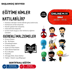 Karikatür Çizimi  (9-15 Yaş)-Başlangıç Seviyesi