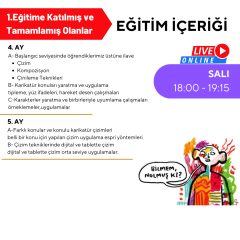 Karikatür Çizimi Eğitimi Orta Seviye (9-15 Yaş)