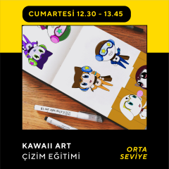 Kawaii Art Çizim Eğitimi Orta Seviye (8-12 Yaş)
