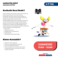 Karikatür Çizim - Yüz Yüze (Başlangıç Seviyesi) (6-9 Yaş )
