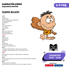 Karikatür Çizim - Yüz Yüze (Başlangıç Seviyesi) (6-9 Yaş )