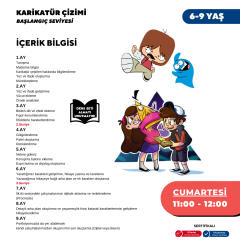 Karikatür Çizim - Yüz Yüze (Başlangıç Seviyesi) (6-9 Yaş )