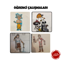 Karikatür Çizim - Yüz Yüze (Başlangıç Seviyesi) (6-9 Yaş )