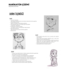 Karikatür Çizim - Yüz Yüze (Başlangıç Seviyesi) (6-9 Yaş )