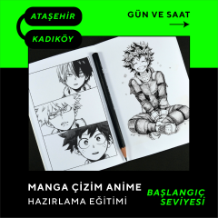 Manga Çizim ve Anime Hazırlama  (10-16 Yaş)- Yüz Yüze