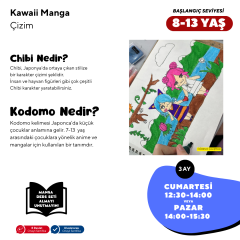 Kawaii Manga Çizim (8-13 Yaş) - Yüz Yüze - Başlangıç Seviyesi