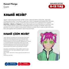Kawaii Manga Çizim (8-13 Yaş) - Yüz Yüze - Başlangıç Seviyesi