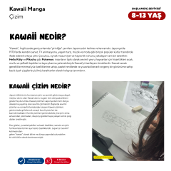Kawaii Manga Çizim (8-13 Yaş) - Yüz Yüze - Başlangıç Seviyesi