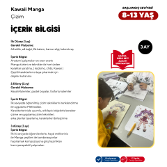 Kawaii Manga Çizim (8-13 Yaş) - Yüz Yüze - Başlangıç Seviyesi