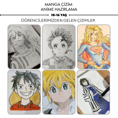 Manga Çizim ve Anime Hazırlama (Orta Seviye)(10-16 Yaş) - Yüz Yüze