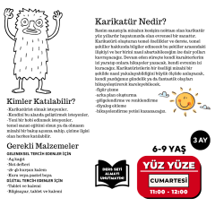 Karikatür Çizim - Yüz Yüze (Orta Seviye) (6-9 Yaş )