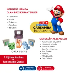 Kodomo Manga & Anime Çizimi (7-13 Yaş)  Orta Seviye