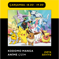 Kodomo Manga & Anime Çizimi (7-13 Yaş)  Orta Seviye
