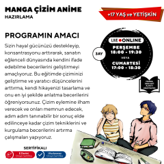 Manga Çizim ve Anime Hazırlama (Başlangıç Seviye) 17 Yaş ve Yetişkin