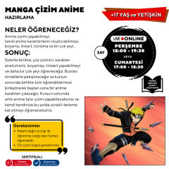 Manga Çizim ve Anime Hazırlama (Başlangıç Seviye) 17 Yaş ve Yetişkin