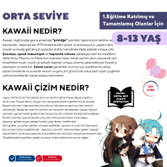 Kawaii Manga Çizim Eğitimi (8-13 Yaş)(Orta Seviye) - Yüz Yüze