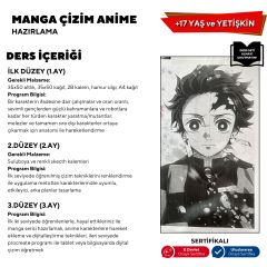 Manga Çizim ve Anime Hazırlama (Başlangıç Seviye) 17 Yaş ve Yetişkin