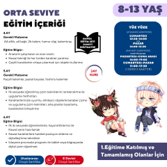 Kawaii Manga Çizim Eğitimi (8-13 Yaş)(Orta Seviye) - Yüz Yüze