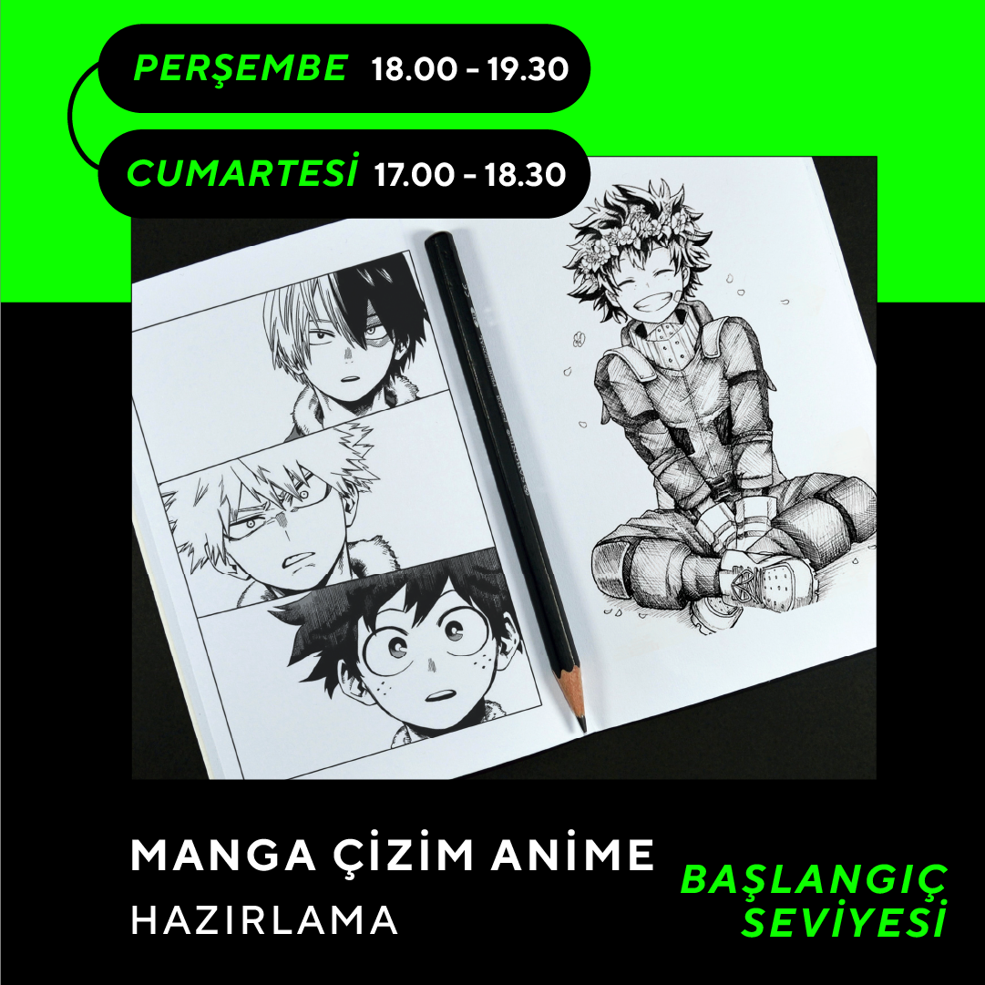Manga Çizim ve Anime Hazırlama (Başlangıç Seviye) 17 Yaş ve Yetişkin