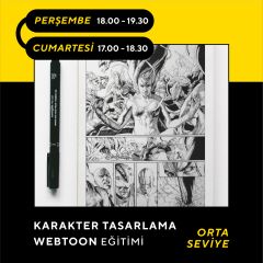Webtoon ve Manhwa (Kore Çizgi Roman) Hazırlama Eğitimi (Orta Seviye)