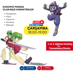 Kodomo Manga & Anime Çizimi Eğitimi (7-13 Yaş) - İleri Seviye