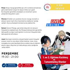 Mangaka Olmak için Japon Çizgi Roman (MANGA) Storyboard Eğitimi (İleri Seviye)