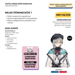 Dijital Manga Çizim Hazırlama Eğitimi