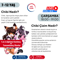 Chibi & Furry Çizim Eğitimi (7-12 Yaş)(İleri Seviye)