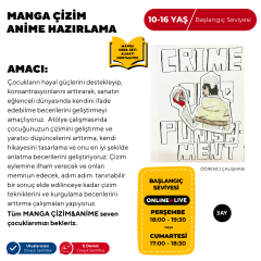 Manga Çizim ve Anime Hazırlama (Başlangıç Seviye) 10-16 Yaş