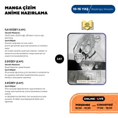 Manga Çizim ve Anime Hazırlama (Başlangıç Seviye) 10-16 Yaş