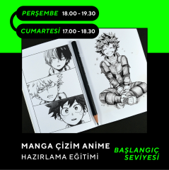 Manga Çizim ve Anime Hazırlama (Başlangıç Seviye) 10-16 Yaş