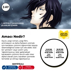 Karakter Tasarlama (9-15 Yaş)(Orta Seviye) - Yüz Yüze