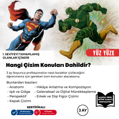 Karakter Tasarlama (9-15 Yaş)(Orta Seviye) - Yüz Yüze