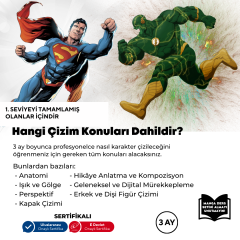 Karakter Tasarlama (9-15 Yaş)(Orta Seviye) - Yüz Yüze