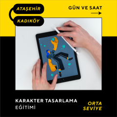 Karakter Tasarlama (9-15 Yaş)(Orta Seviye) - Yüz Yüze