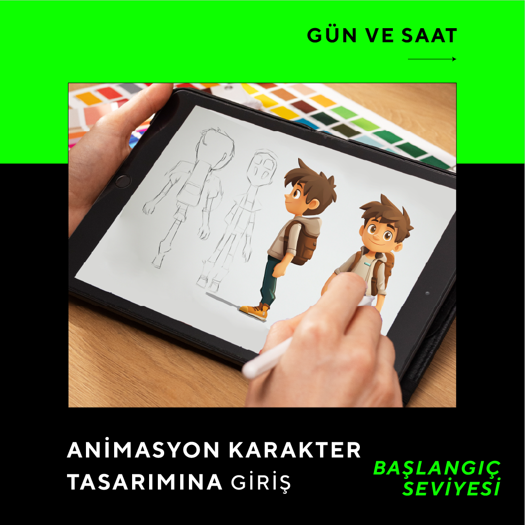 Animasyon Karakter Tasarımına Giriş (+15 yaş) - Başlangıç Seviyesi - Yüz Yüze