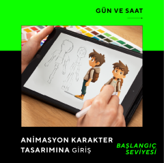 Animasyon Karakter Tasarımına Giriş (+15 yaş) - Başlangıç Seviyesi - Yüz Yüze