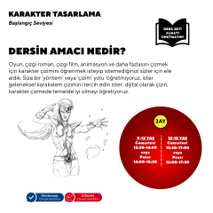 Karakter Tasarlama (9-15 Yaş)- Başlangıç Seviyesi Yüz Yüze