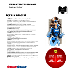 Karakter Tasarlama (9-15 Yaş)- Başlangıç Seviyesi Yüz Yüze