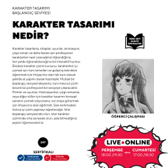 Karakter Tasarımı (12+ Yaş) -Başlangıç Seviyesi - Online