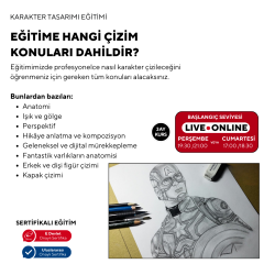 Karakter Tasarımı (12+ Yaş) -Başlangıç Seviyesi - Online