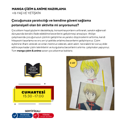 Manga Çizim Ve Anime Hazırlama  -Yüz Yüze ( + 16 ve Yetişkin)
