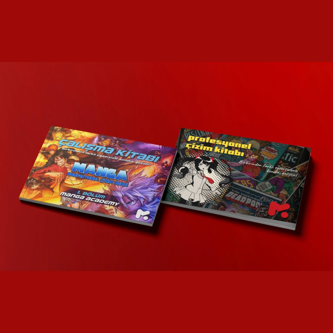 Manga Çalışma Kitabı Seti-(2 Cilt)