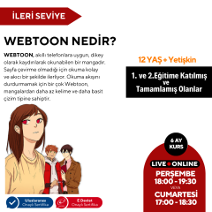 Webtoon ve Manhwa (Kore Çizgi Roman) Hazırlama Eğitimi (İleri Seviye )