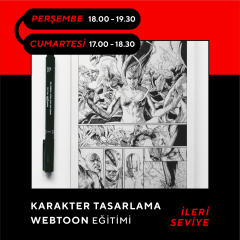 Webtoon ve Manhwa (Kore Çizgi Roman) Hazırlama Eğitimi (İleri Seviye )