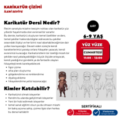 Karikatür Çizim Eğitimi - Yüz Yüze (İleri Seviye) (6-9 Yaş )