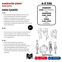 Karikatür Çizim - Yüz Yüze (İleri Seviye) (6-9 Yaş )