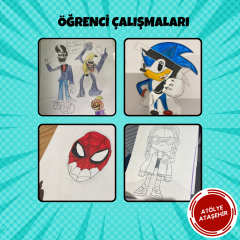 Karikatür Çizim - Yüz Yüze (İleri Seviye) (6-9 Yaş )