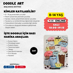 Doodle Sketching Art - Karalama Sanatı (8-14 Yaş)